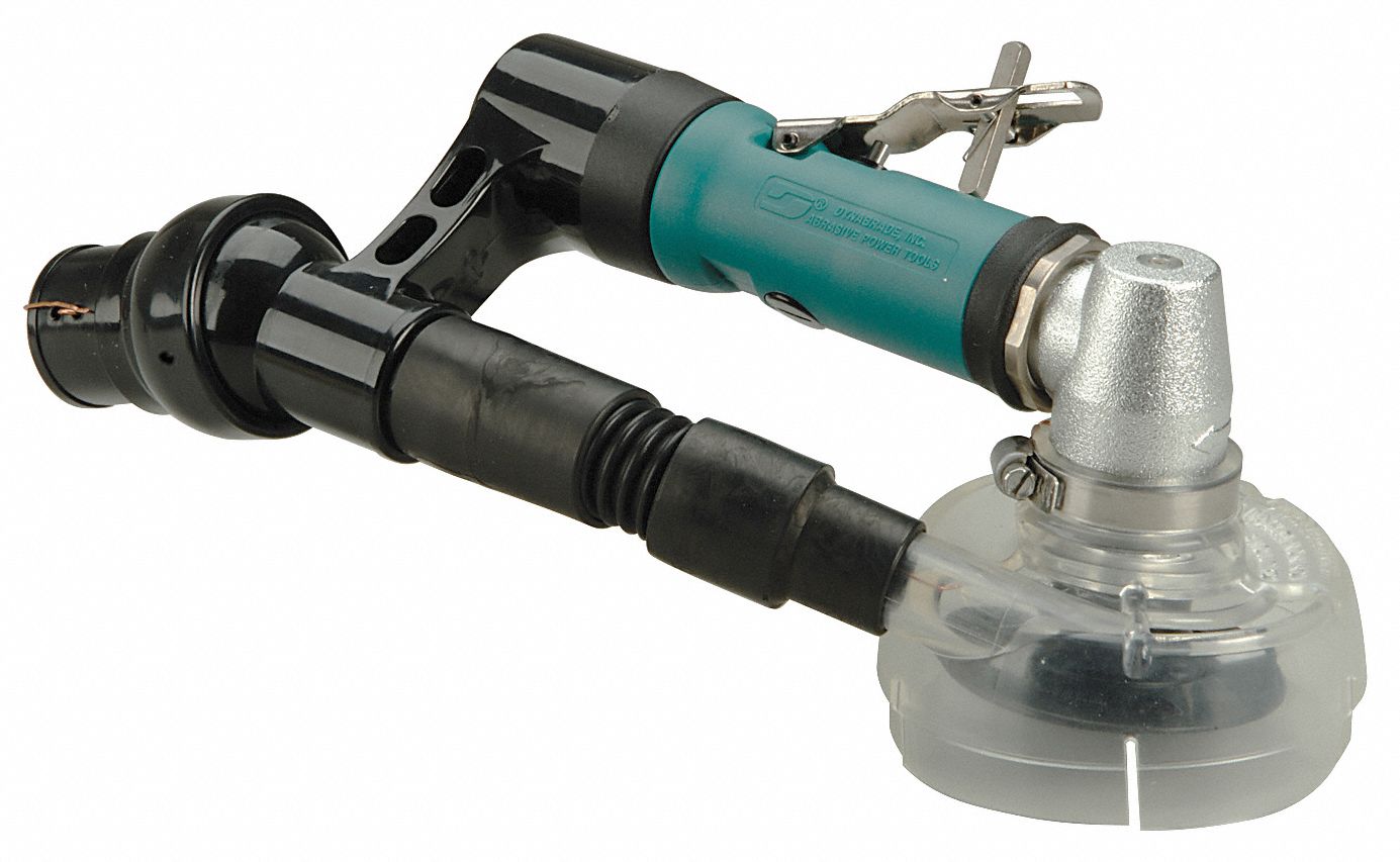 DYNABRADE Right Angle Air Disc Sander Industrial, 0.4 hp HP, 3 in Pad