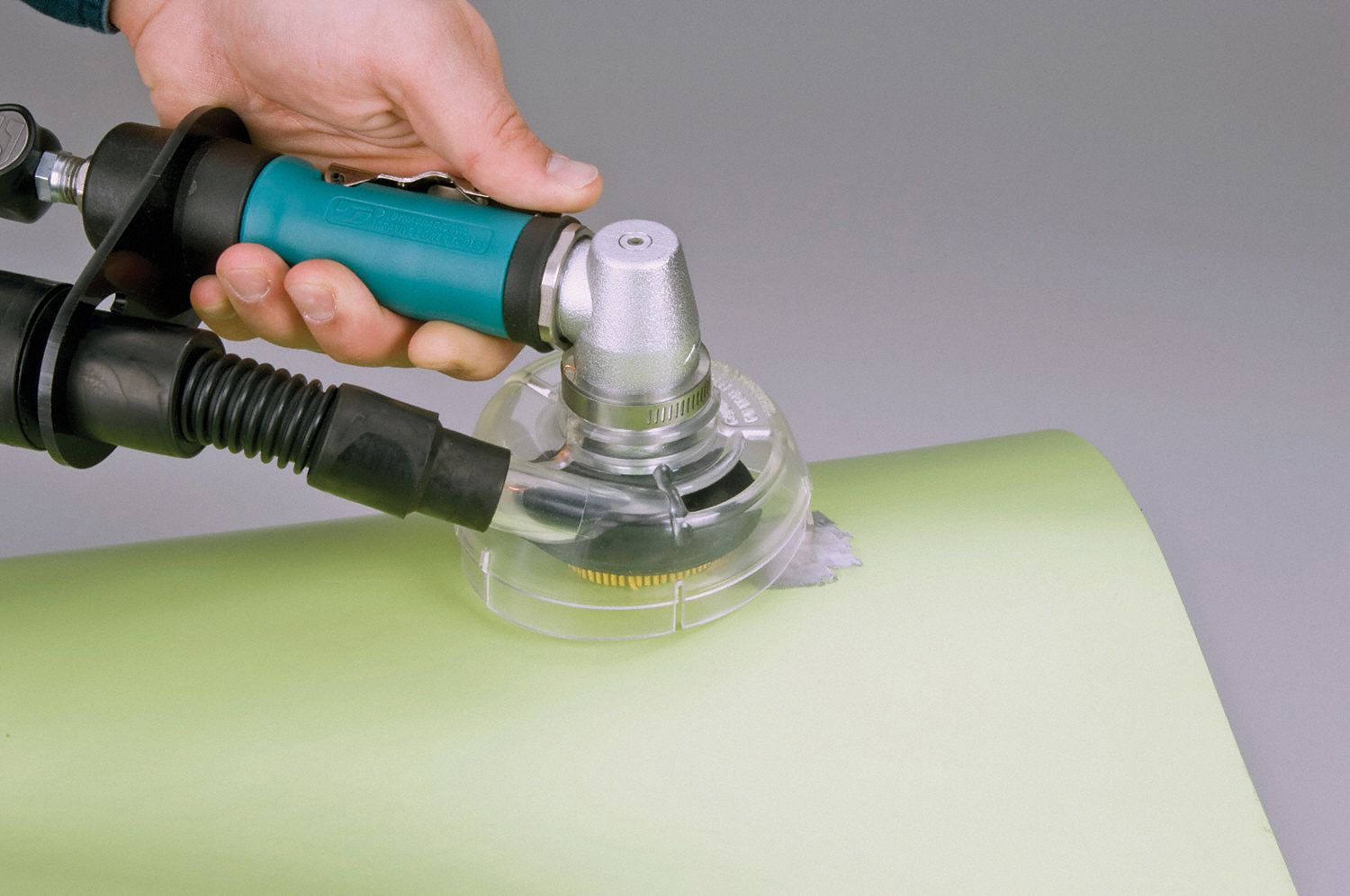 DYNABRADE Right Angle Air Disc Sander Industrial, 0.4 hp HP, 3 in Pad