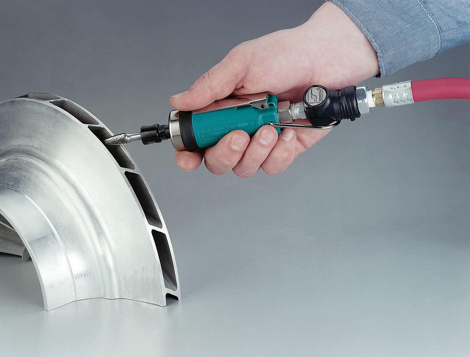 DYNABRADE Air Powered, Die Grinder, Heavy Duty, 25,000 RPM, 0.4 hp