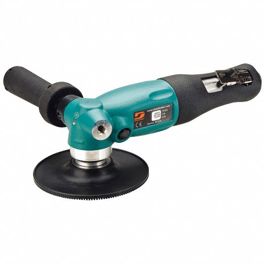 DYNABRADE, 5 in Pad, Threaded Shank, Air Disc Sander - 25H923