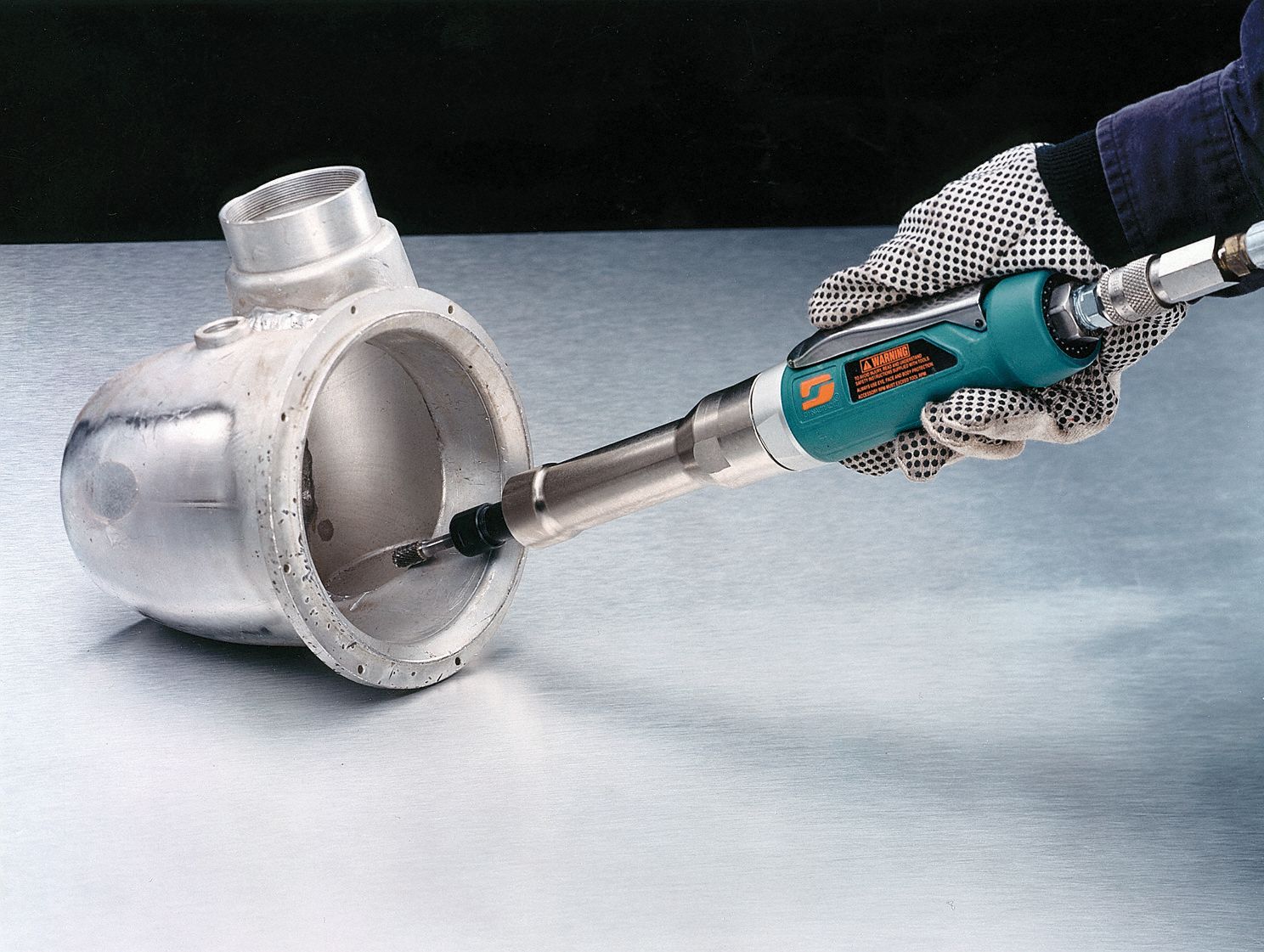 DYNABRADE Air Powered, Die Grinder, Heavy Duty, 20,000 RPM, 1 hp