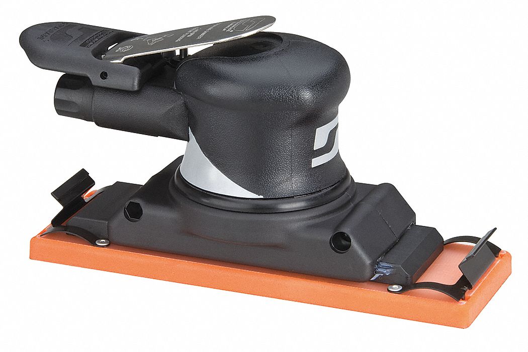 DYNABRADE, Inline, 2 3/4 in x 8 in Pad, Air StraightLine Sander