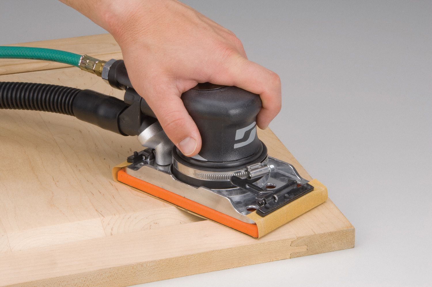 DYNABRADE 7 1/4 in Vacuum Air Finishing Sander, 0.24 hp HP 25H972