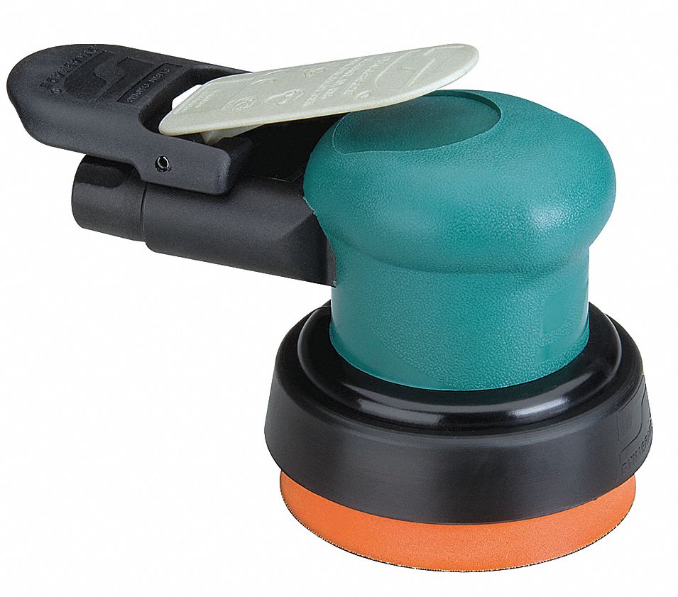 DYNABRADE, 3 1/2 in, AdhesiveBacked, Air Orbital Sander 25H99959015