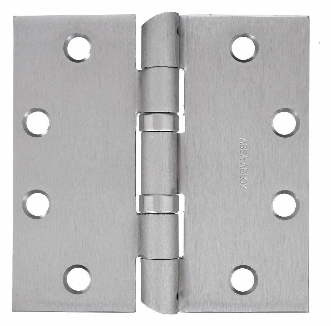 Butt Hinge: Steel, Full Mortise, 1 15/16 in Leaf Wd