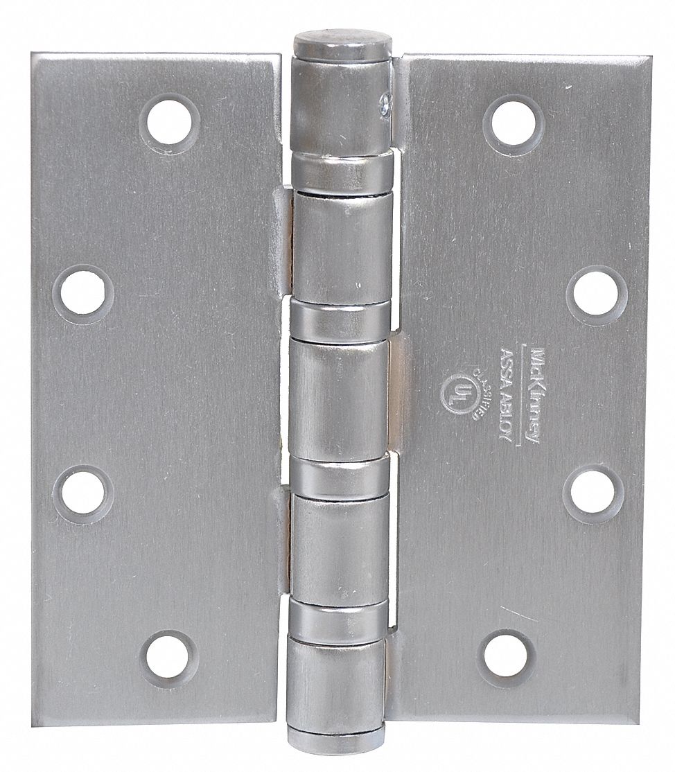 MCKINNEY 5 in x 2 1/4 in Butt Hinge with Dull Chrome Finish, Full