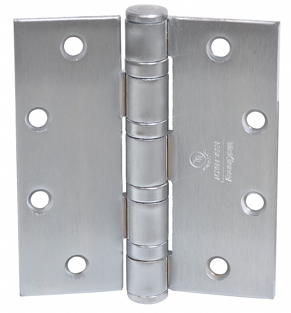 MCKINNEY Butt Hinge 4 Holes per Leaf, 4 1/2 in Door Leaf Ht, 2 1/4 in