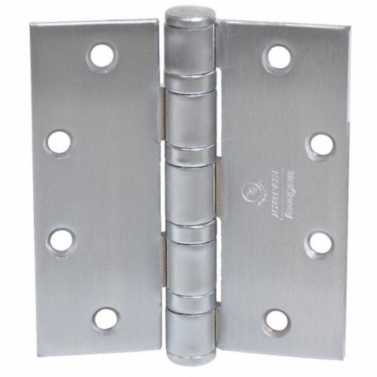 MCKINNEY 5 in x 2 1/4 in Butt Hinge with Dull Chrome Finish, Full