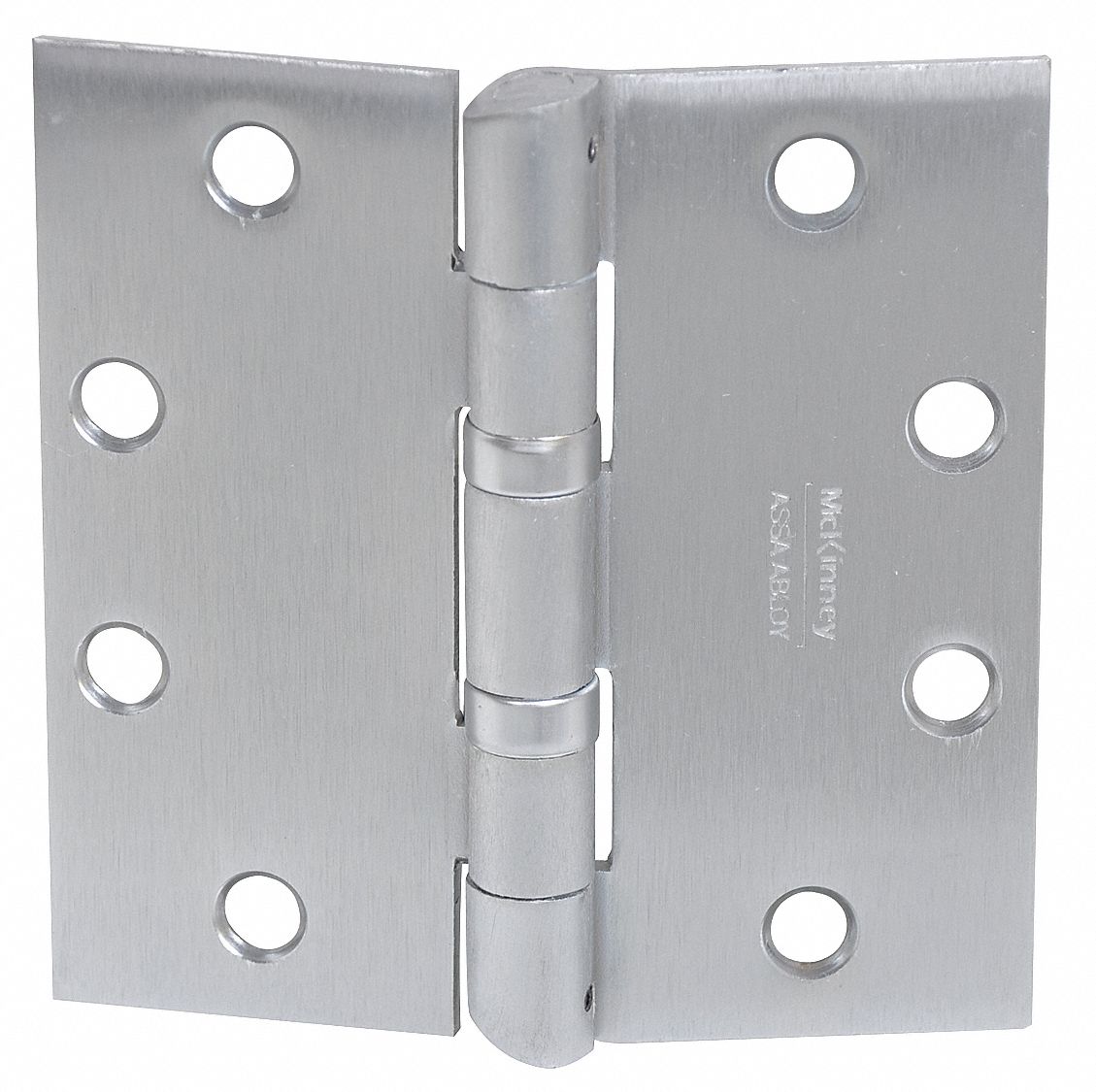 Butt Hinge: Steel, Full Mortise, 2 1/4 in Leaf Wd