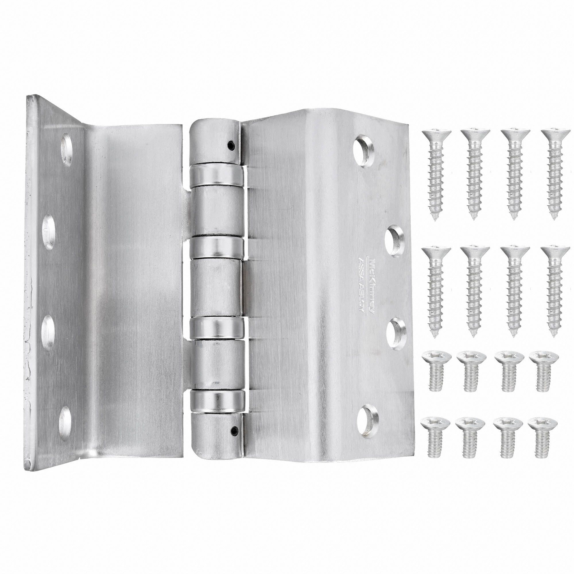 MCKINNEY Swing Clear Hinge With Holes, Dull Chrome Finish, Square