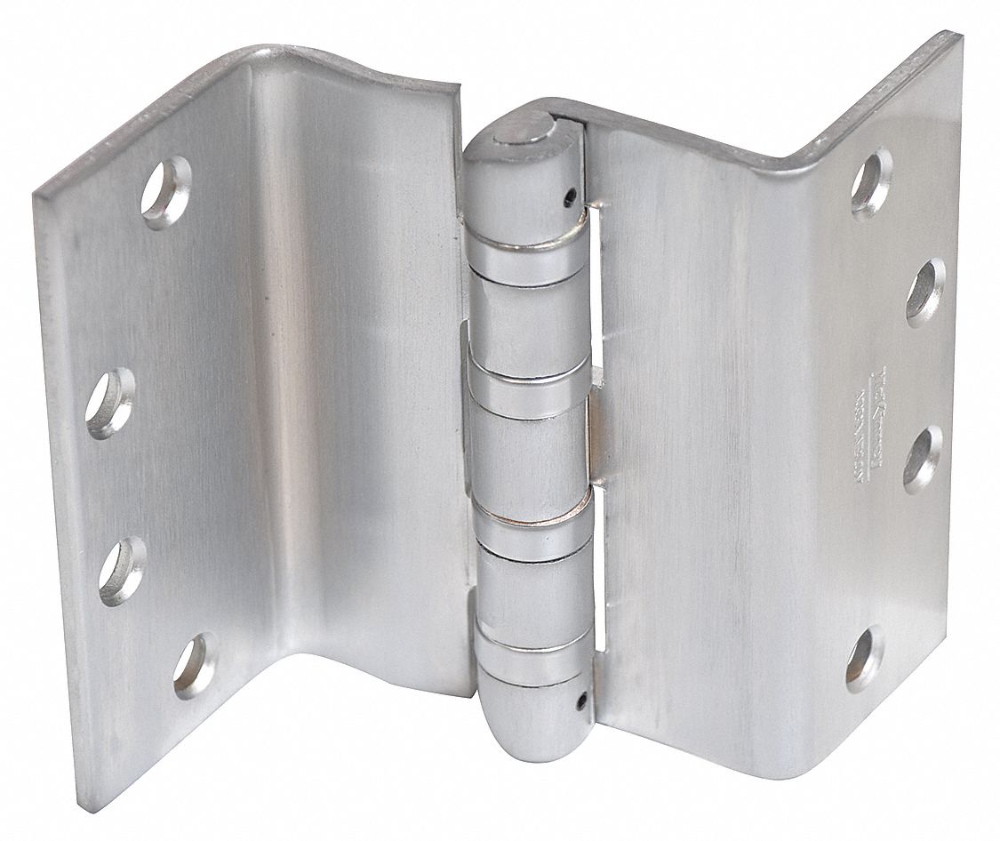 MCKINNEY Swing Clear Hinge With Holes, Dull Chrome Finish, Square