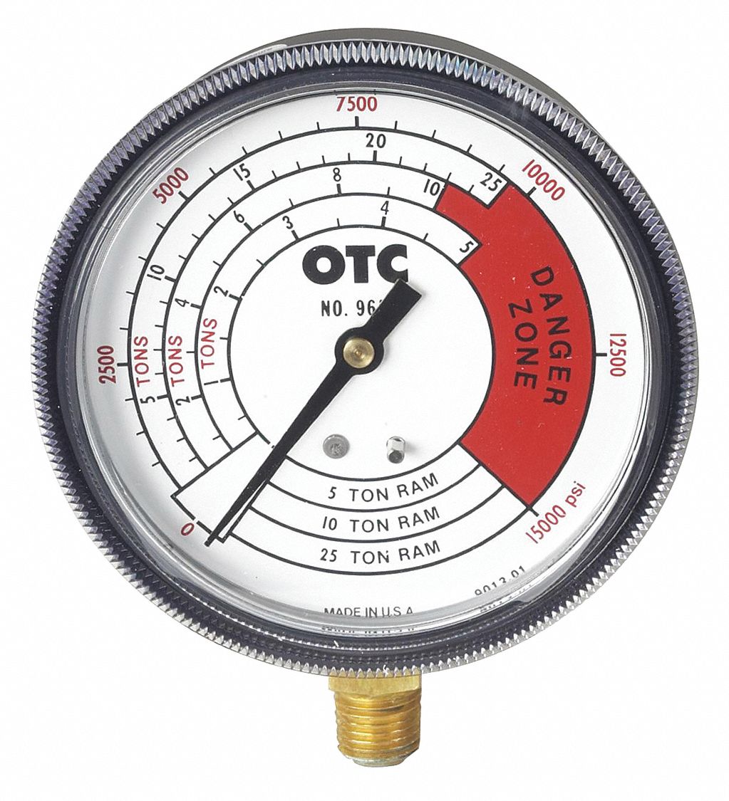 OTC, Pressure Gauge 25J2529652 Grainger