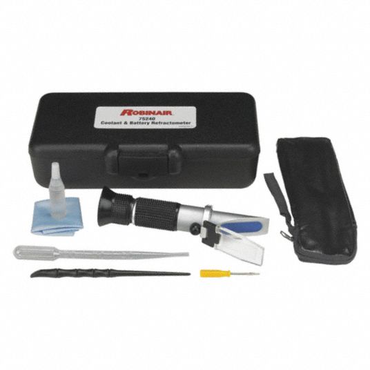 ROBINAIR, Coolant And Battery Refractor - 25J345|75240 - Grainger
