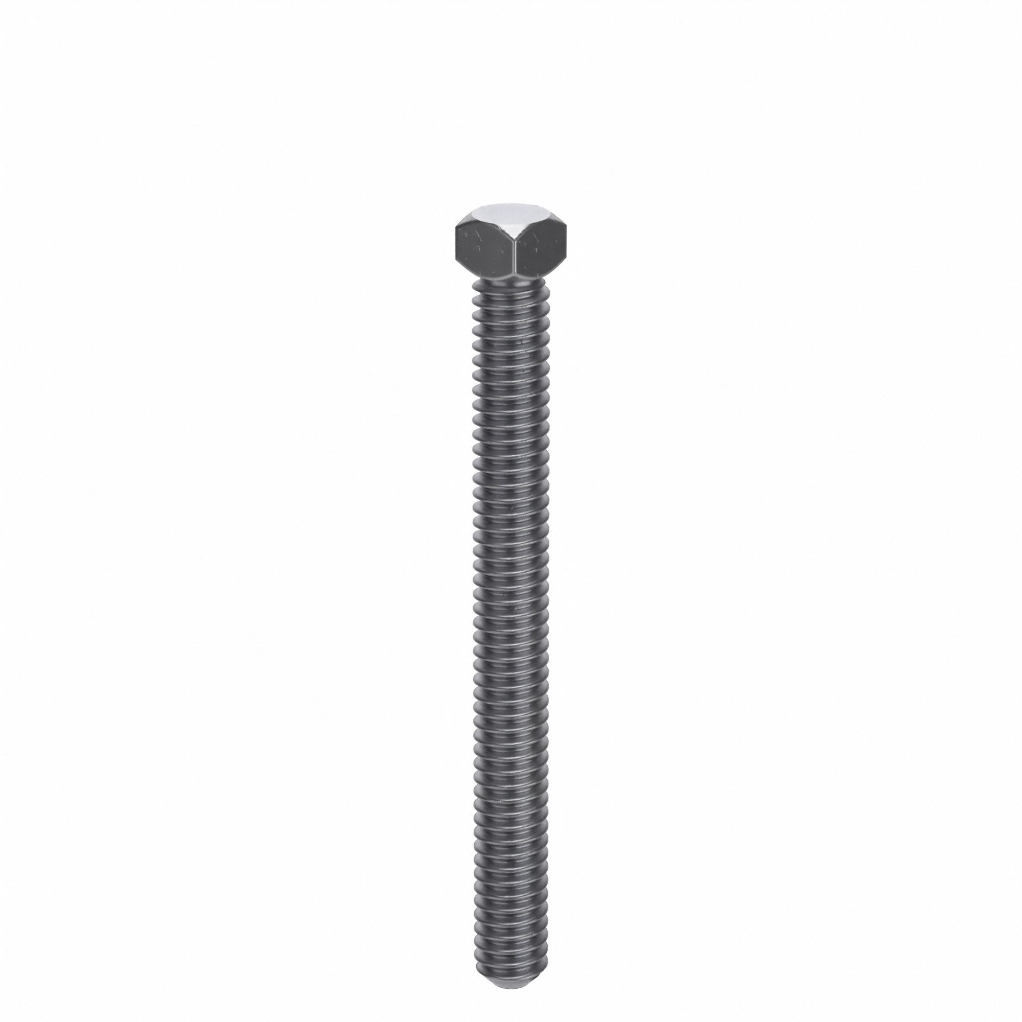 Socket Set Screw: 1/4"-20 Thread Size, 2 1/2 in Overall Lg, Cup pt, Steel, Plain, 50 PK