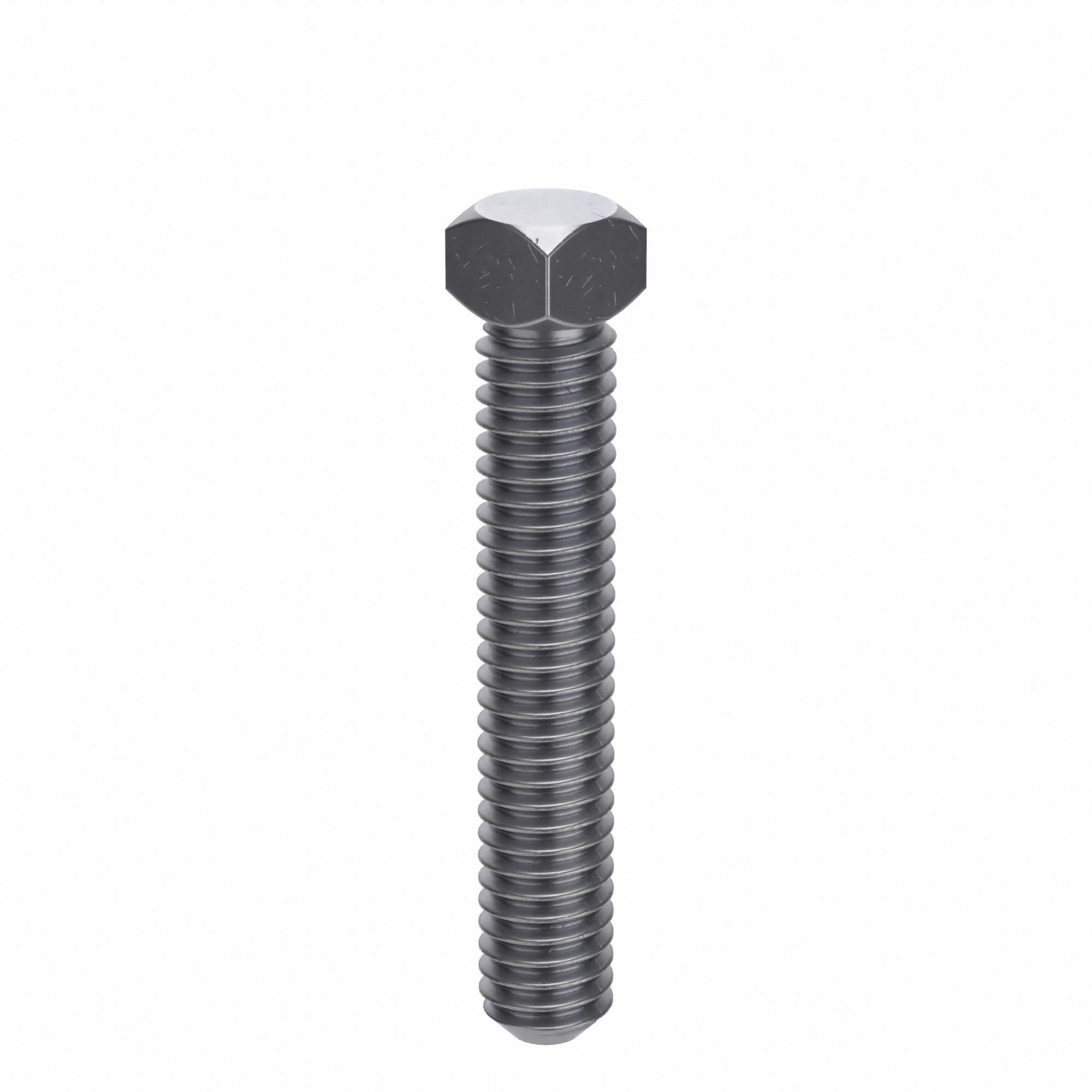Socket Set Screw: 5/16"-18 Thread Size, 1 3/4 in Overall Lg, Cup pt, Steel, Plain, 100 PK