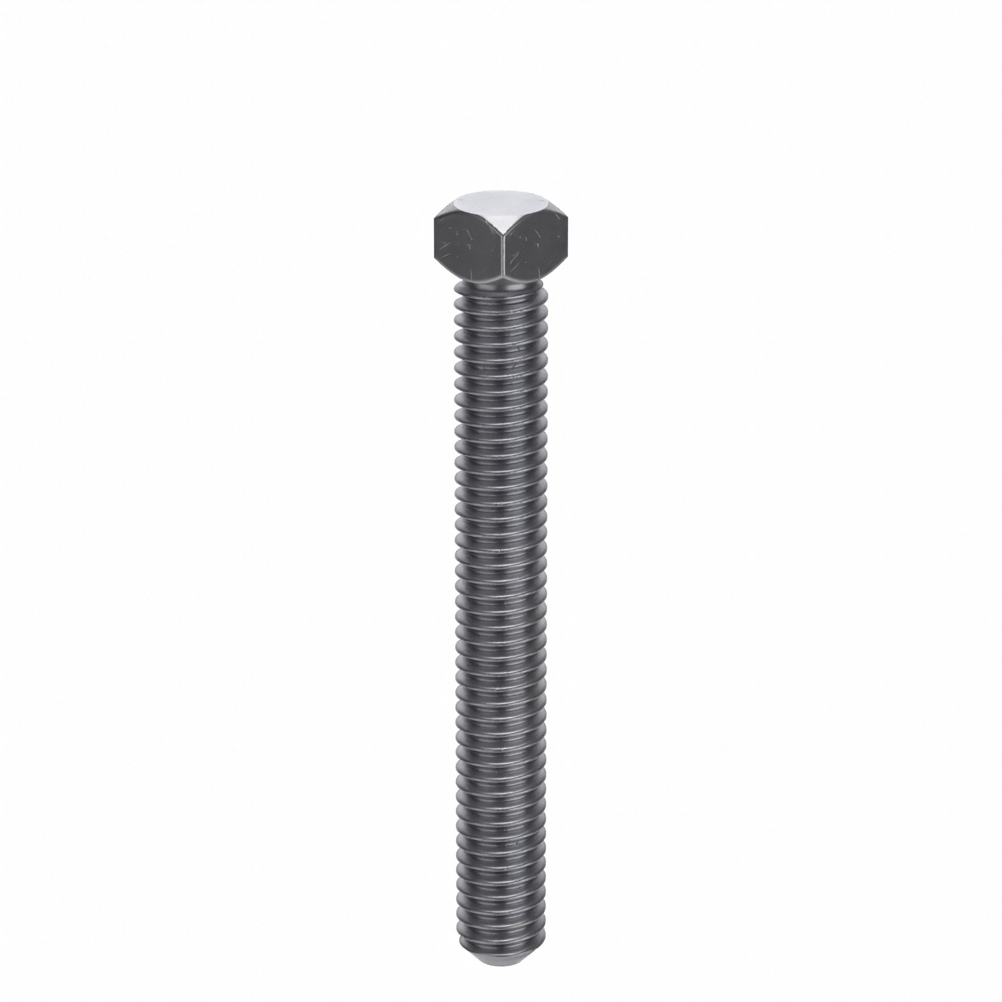 Socket Set Screw: 5/16"-18 Thread Size, 2 1/2 in Overall Lg, Cup pt, Steel, Plain, 50 PK