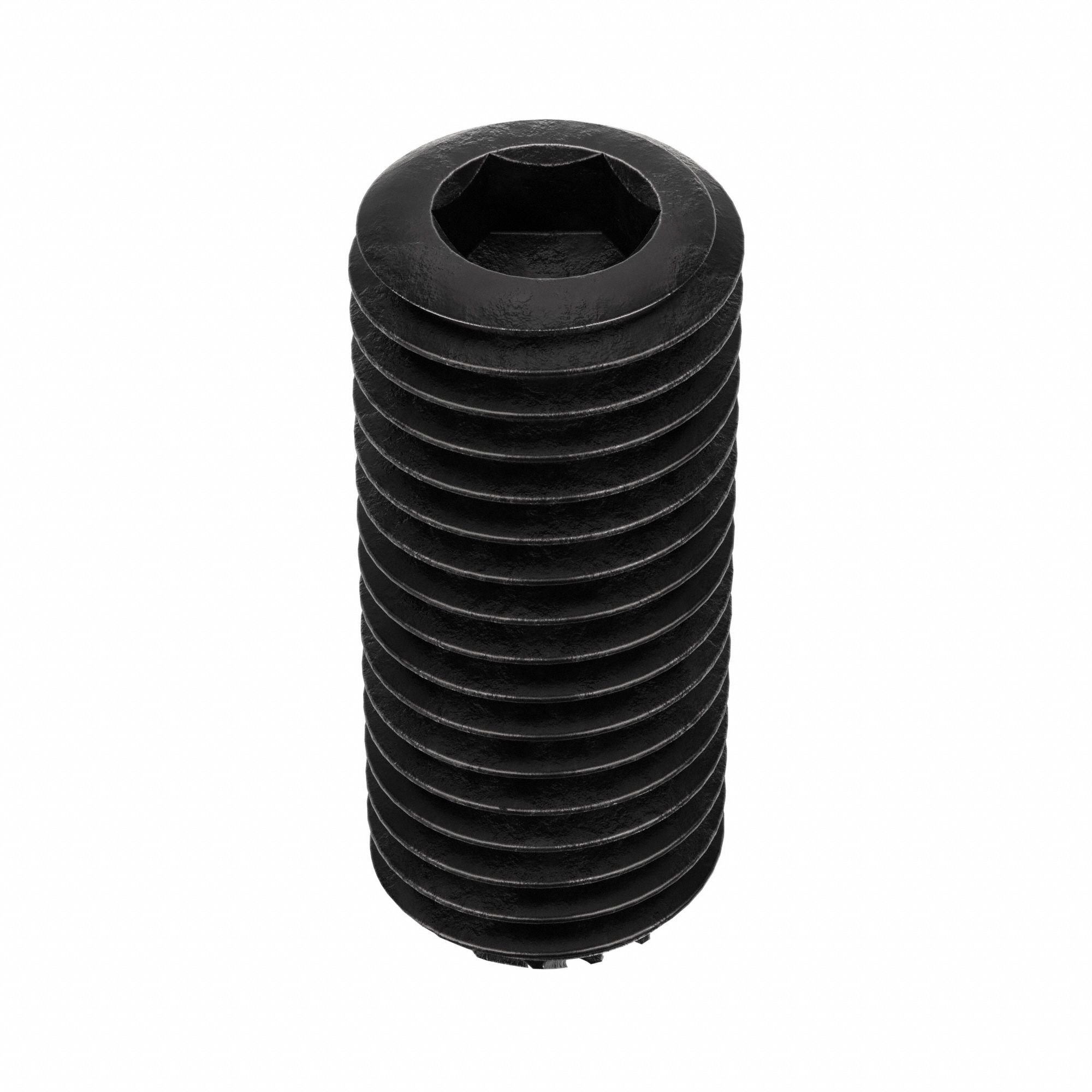 Socket Set Screw: 5/16"-24 Thread Size, 3/4 in Overall Lg, Knurled Cup pt, Alloy Steel, 100 PK