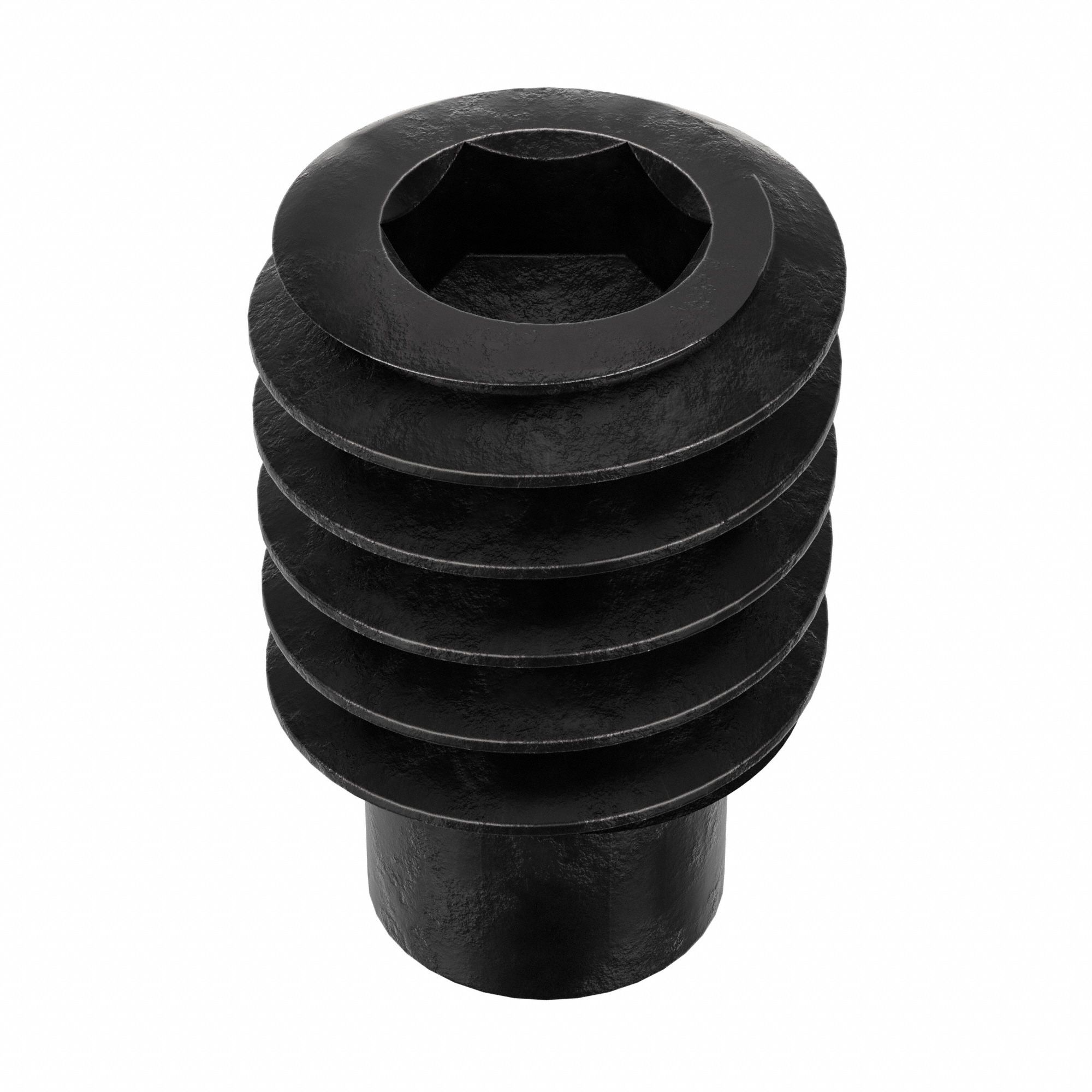 Socket Set Screw: #8-32 Thread Size, 1/4 in Overall Lg, 1/2 Dog pt, Alloy Steel, Black Oxide, 100 PK
