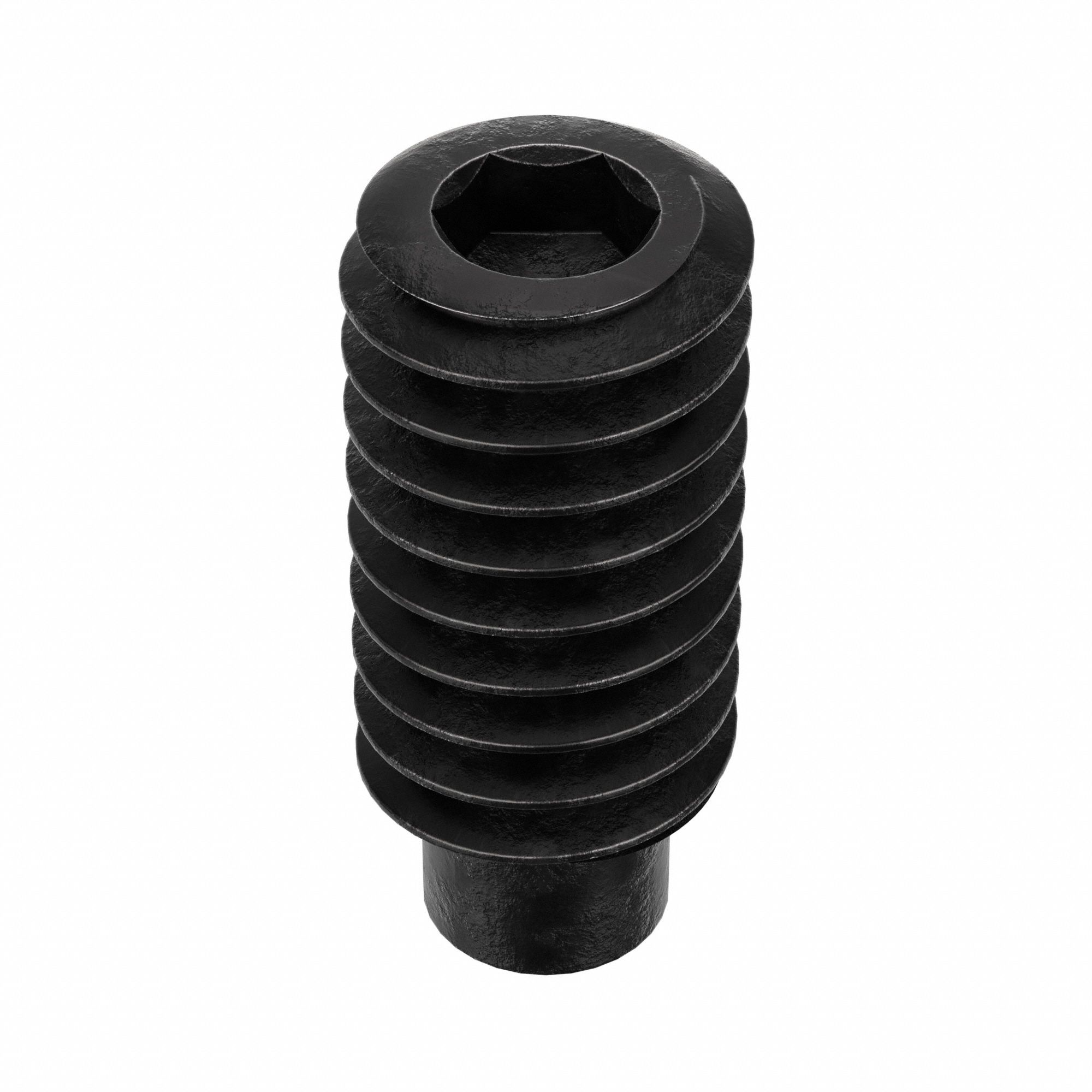 Socket Set Screw: #8-32 Thread Size, 3/8 in Overall Lg, 1/2 Dog pt, Alloy Steel, Black Oxide, 100 PK