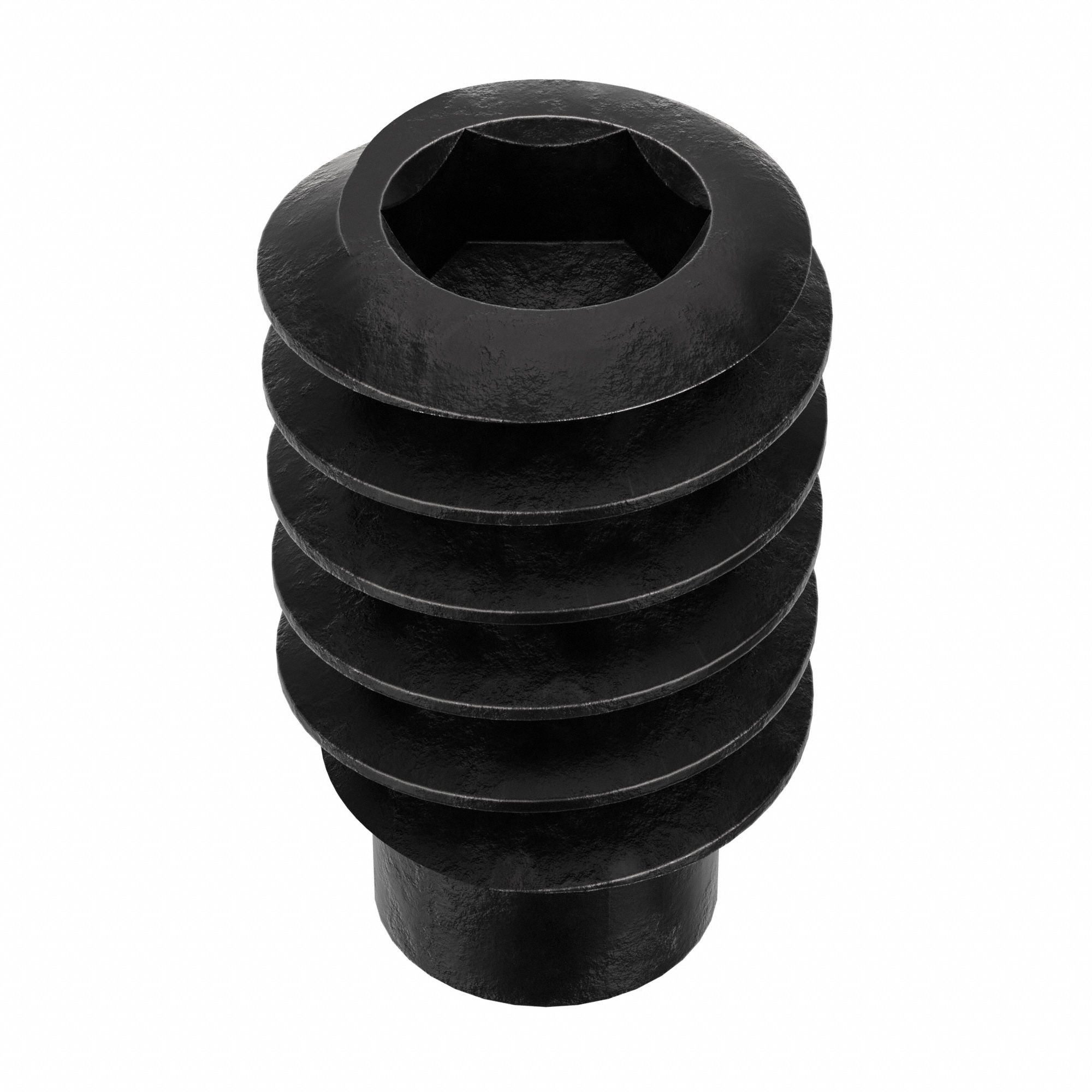 Socket Set Screw: #10-24 Thread Size, 5/16 in Overall Lg, 1/2 Dog pt, Alloy Steel, Socket, 100 PK