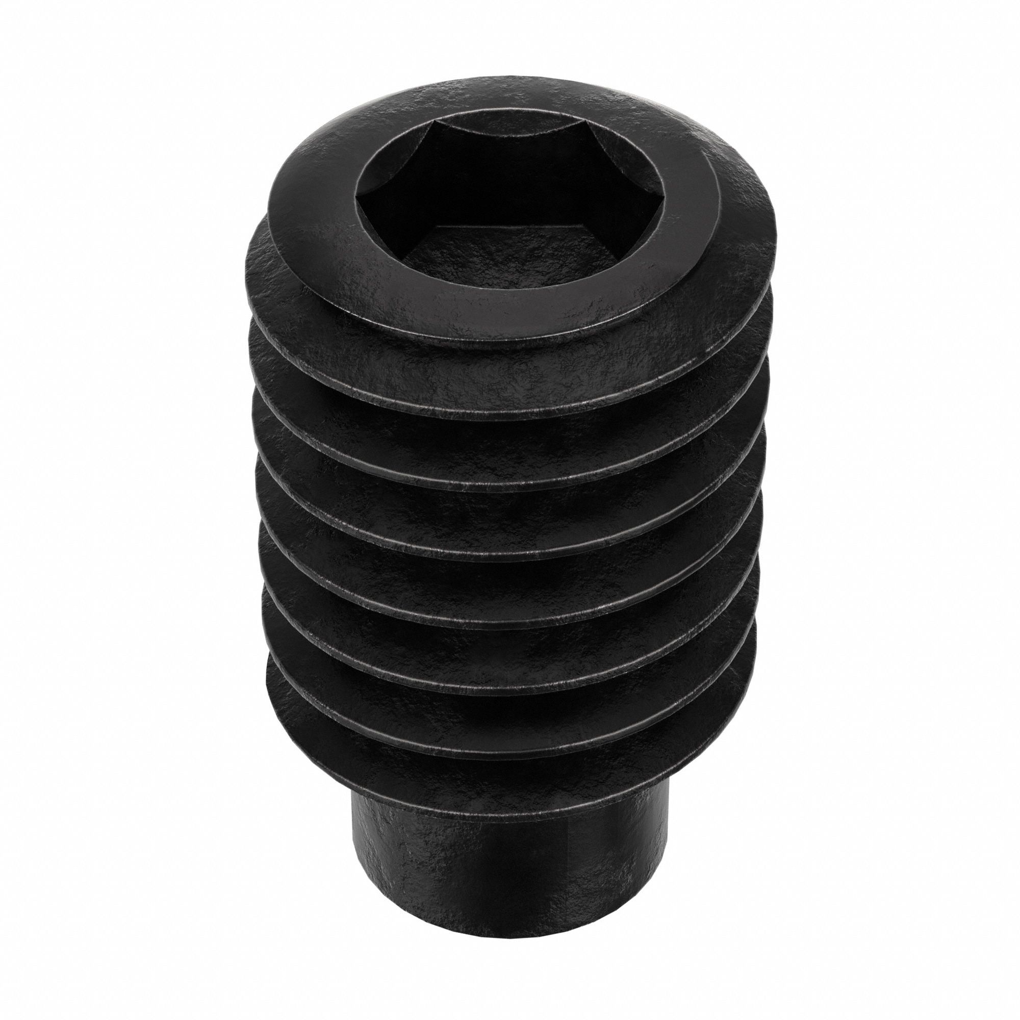 Socket Set Screw: 3/8"-16 Thread Size, 5/8 in Overall Lg, 1/2 Dog pt, Alloy Steel, Socket, 100 PK