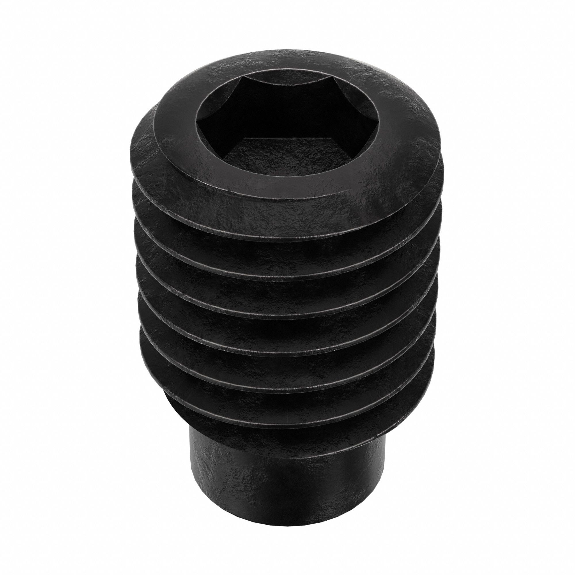 Socket Set Screw: 1/2"-13 Thread Size, 3/4 in Overall Lg, 1/2 Dog pt, Alloy Steel, Socket, 25 PK