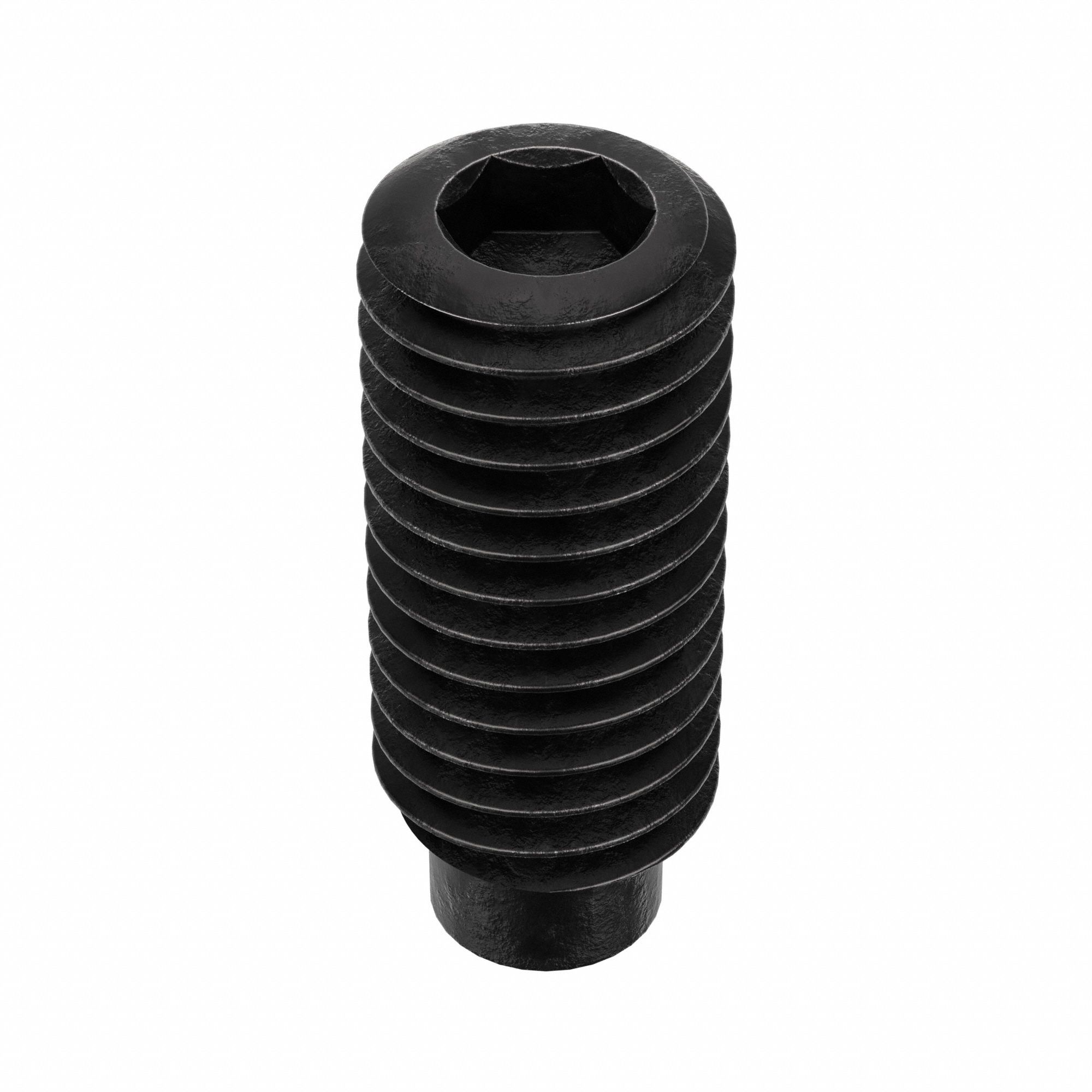 Socket Set Screw: 1/2"-13 Thread Size, 1 1/4 in Overall Lg, 1/2 Dog pt, Alloy Steel, Socket, 25 PK