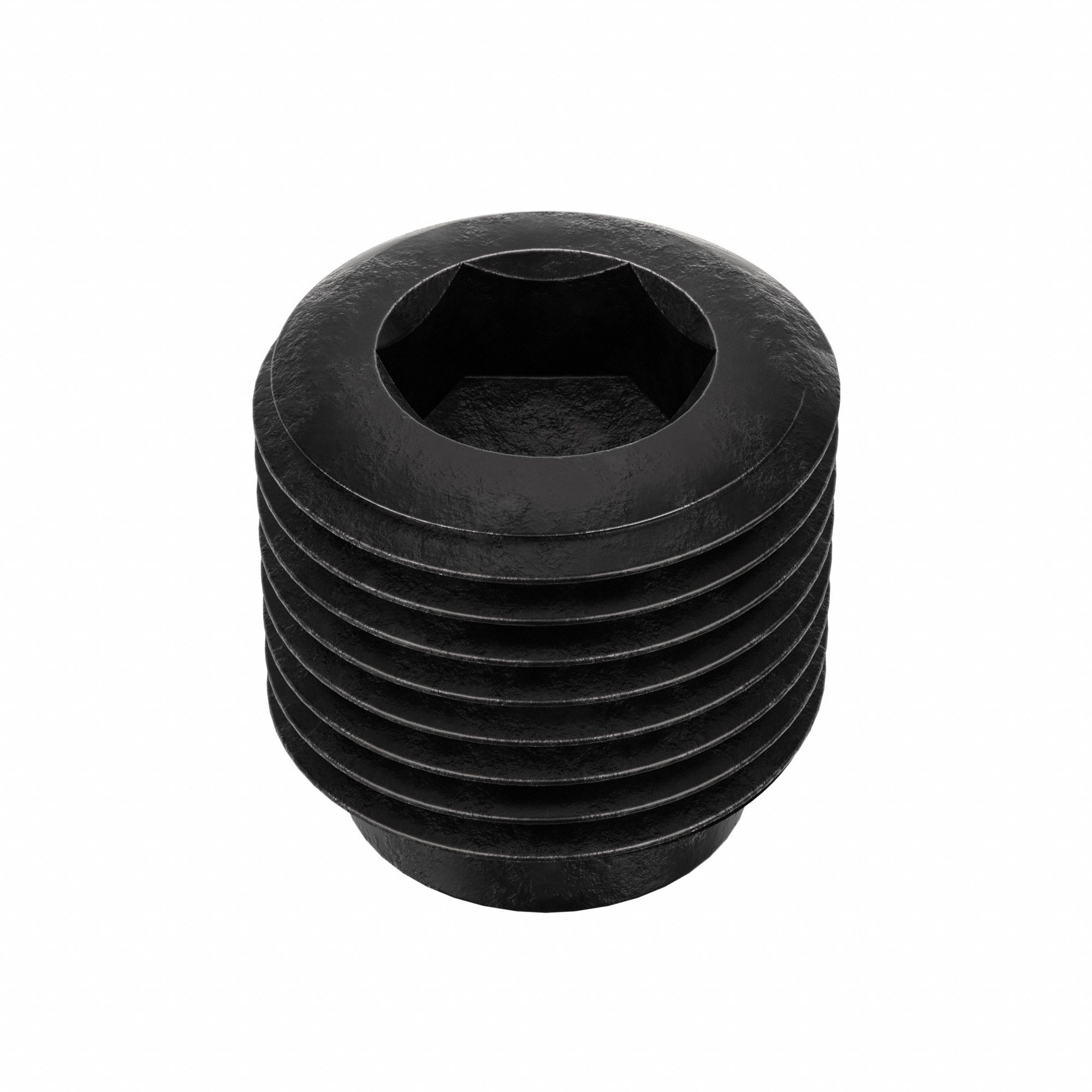 Socket Set Screw: 5/8"-18 Thread Size, 5/8 in Overall Lg, 1/2 Dog pt, Alloy Steel, Socket, 25 PK