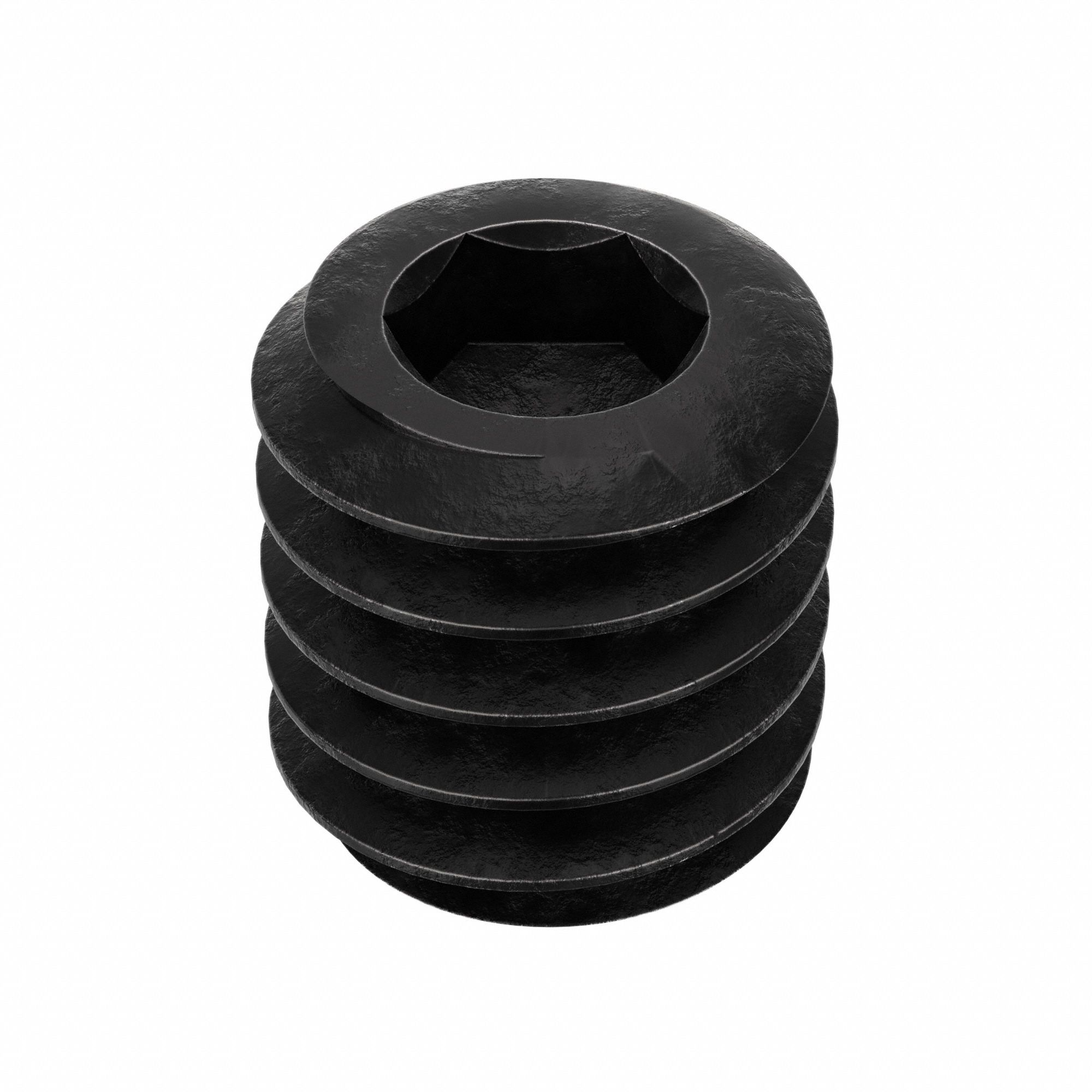 Socket Set Screw: #8-32 Thread Size, 3/16 in Overall Lg, Oval pt, Alloy Steel, Black Oxide, 100 PK