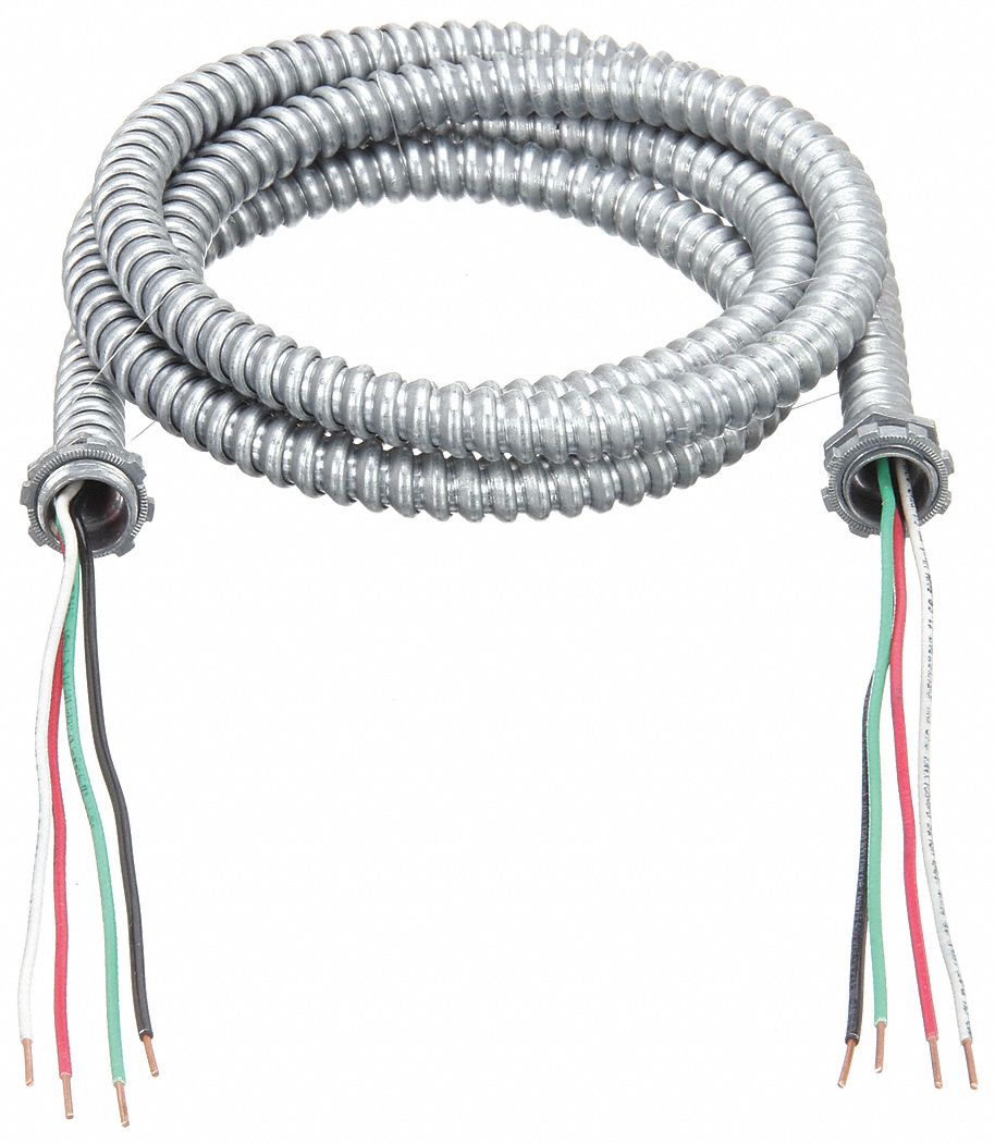 SOUTHWIRE, 14 AWG Wire Size, 4 with Insulated CU Ground Conductors