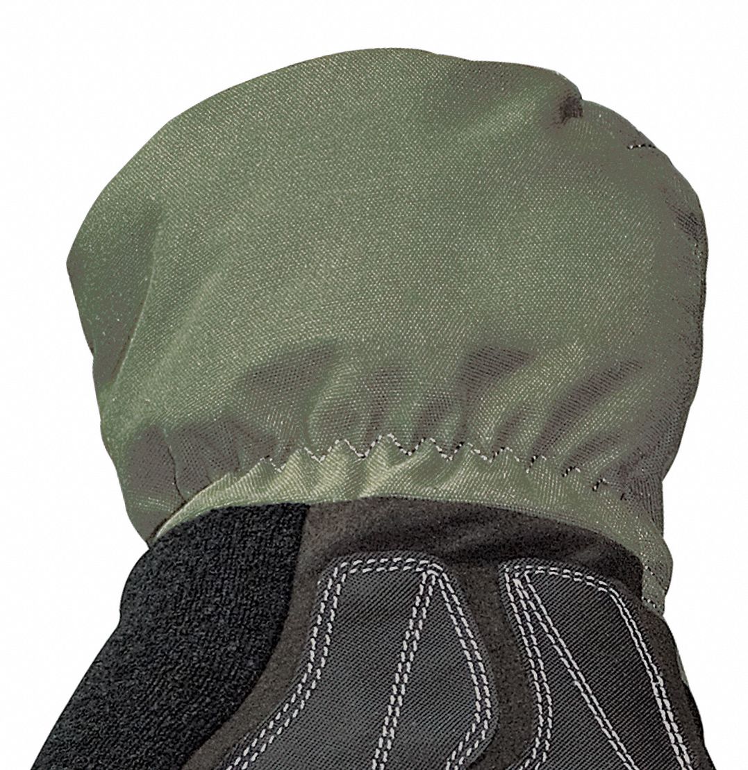 YOUNGSTOWN GLOVE CO. Cold Protection Gloves, L, Blk/Grn, PR 25K92011