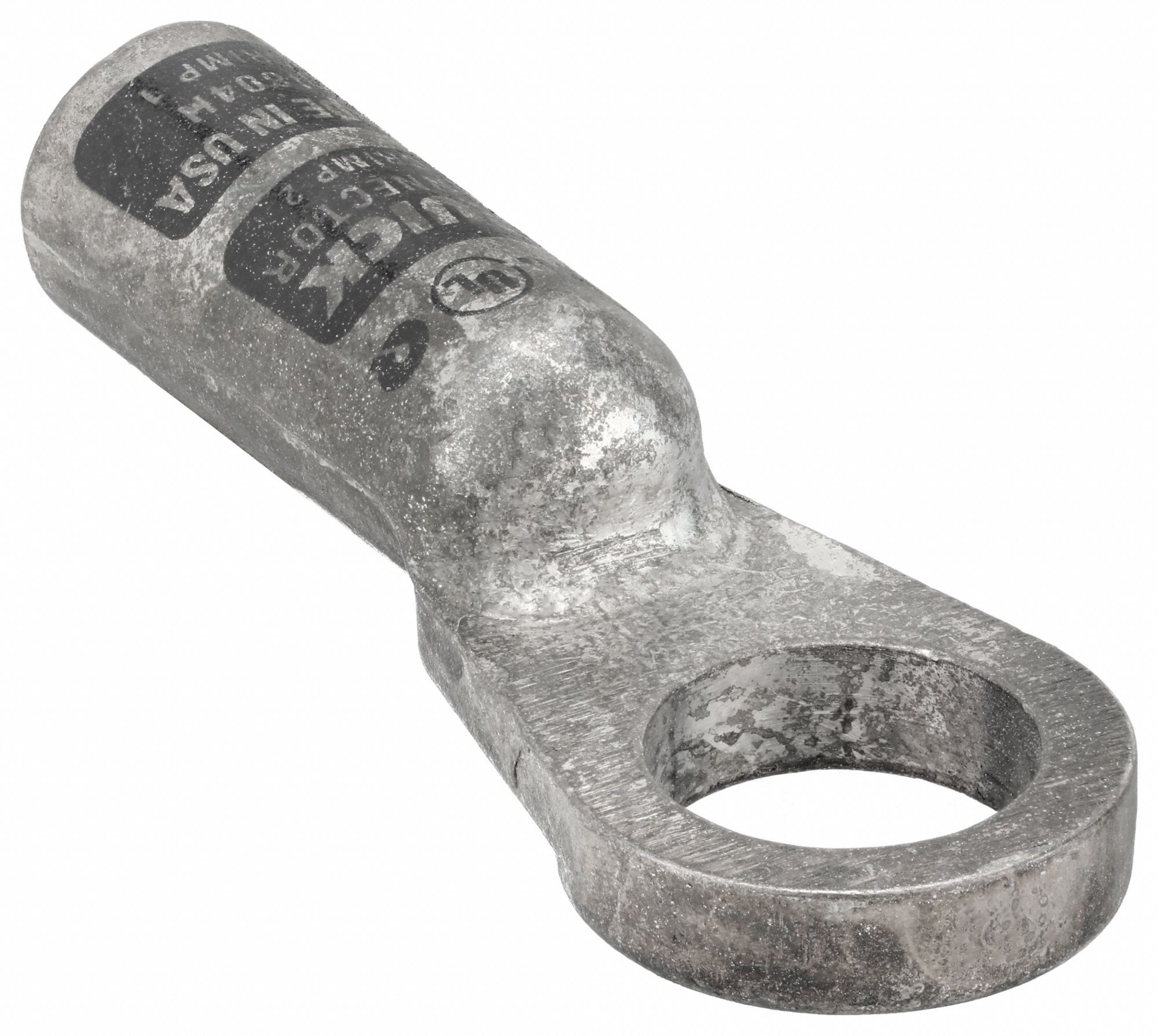 Lug Starter/Ground: Heavy Wall Lug, Lug, Tin Plated Copper, 4 ga, Gray, 1/2 in Stud Size