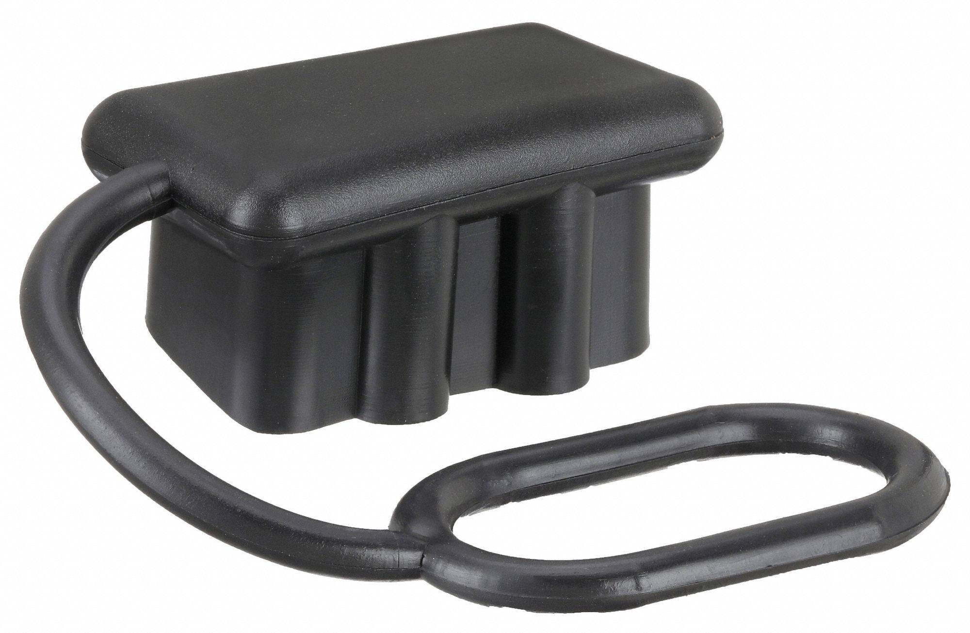 Battery Protective Cap: Black, Plug-In, PVC