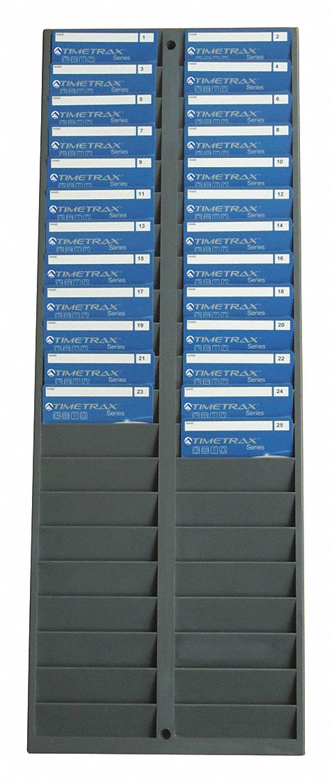 25KK08 - Employee ID and Badge Rack Gray