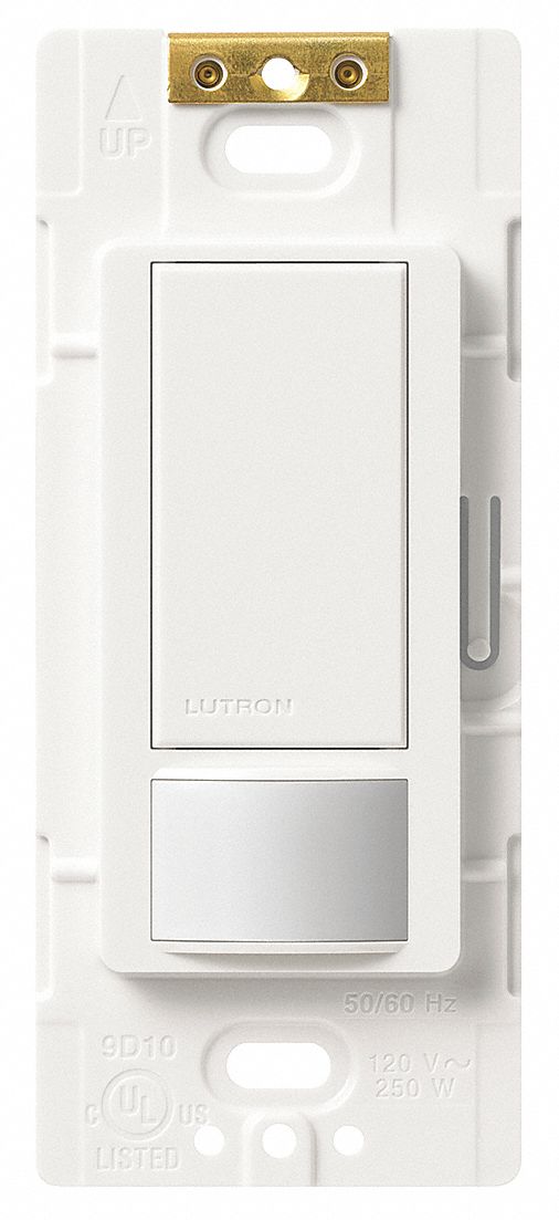 no requiere neutral Detalles acerca de   Lutron maestro interruptor de sensor de movimiento de un solo polo- 							 							mostrar título original 250 Watts 