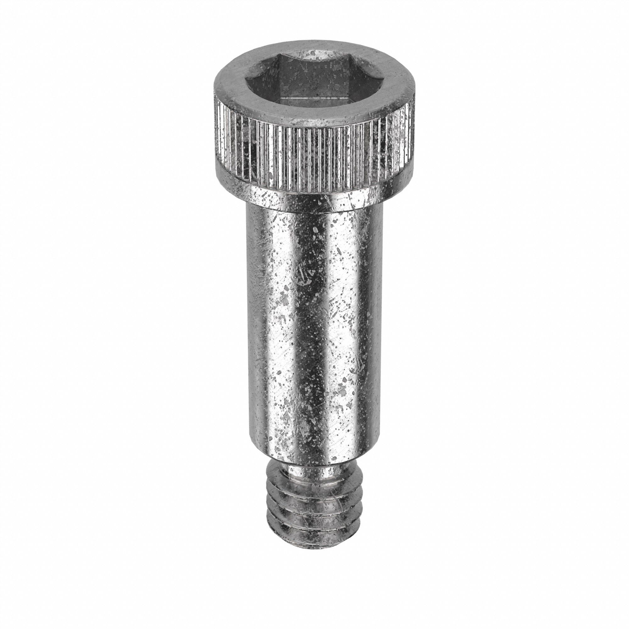 Shoulder Screw: Std Shoulder Screw, 8-32 Thr Size, 3/16 in Thr Lg, 1/2 in Shoulder Lg, Std, Plain