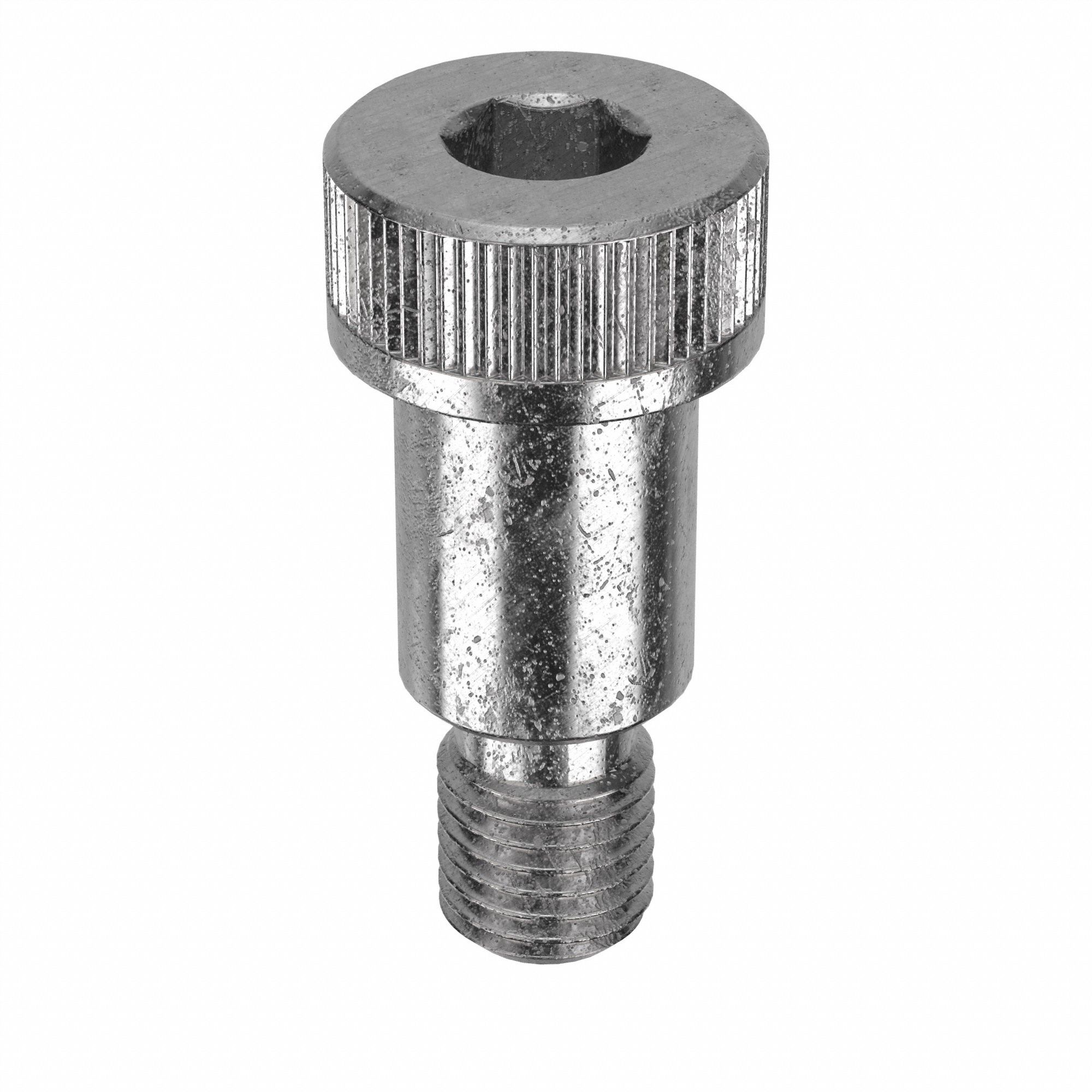 Shoulder Screw: Std Shoulder Screw, 1-1/8-7 Thr Size, 1 1/2 in Thr Lg, 2 in Shoulder Lg, Std, Plain