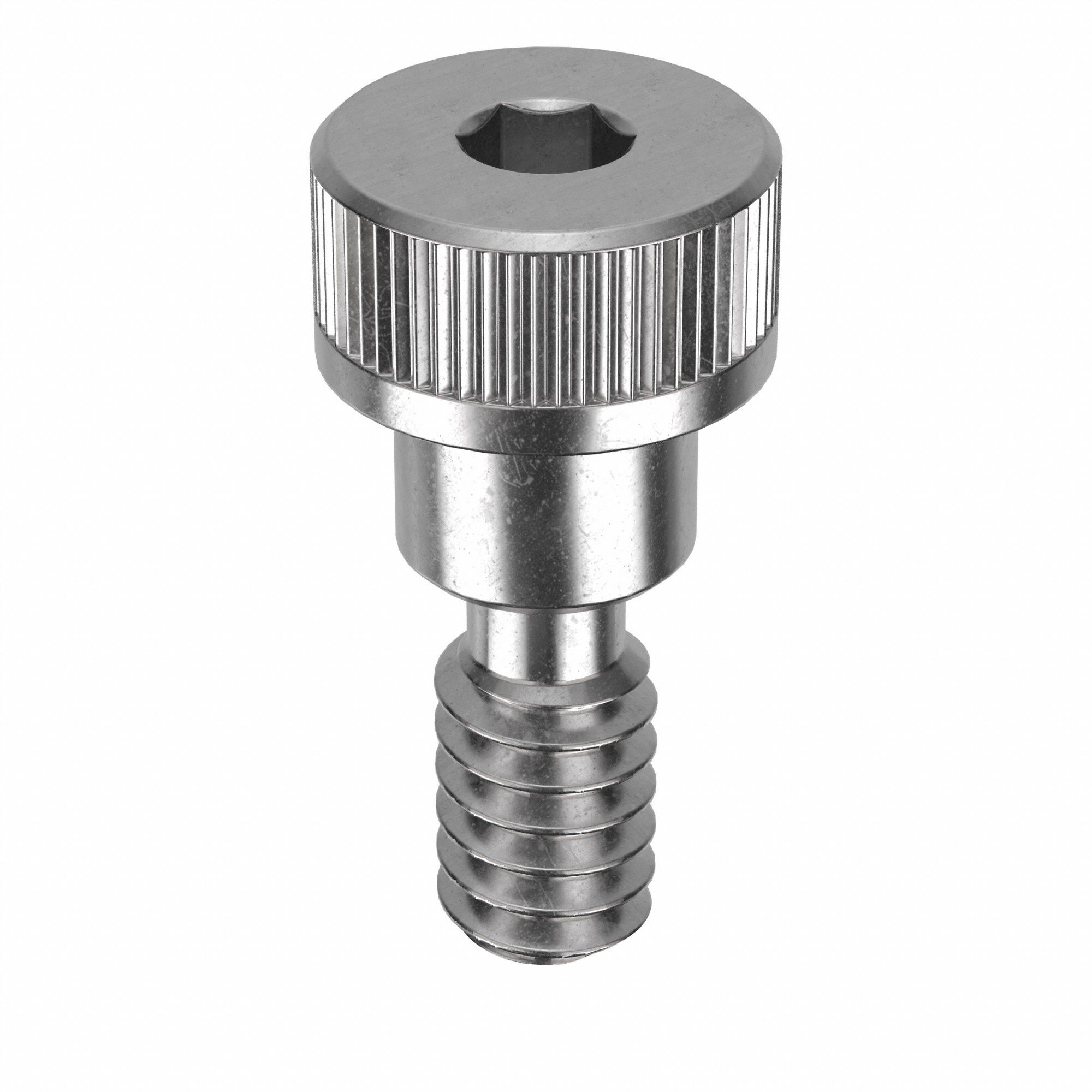 Shoulder Screw: Std Shoulder Screw, 10-24 Thr Size, 3/8 in Thr Lg, 3/16 in Shoulder Lg, Std, Plain
