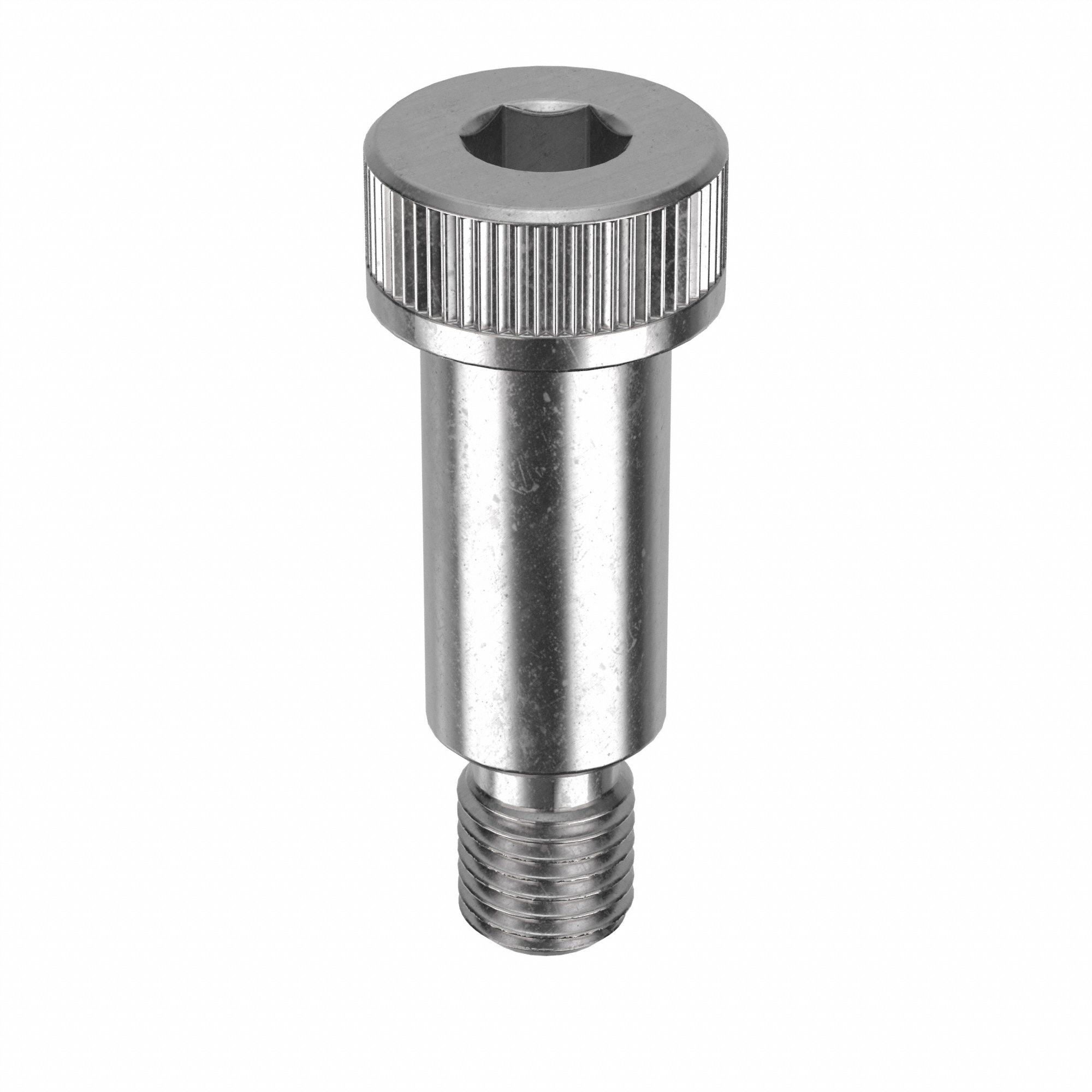 Shoulder Screw: Std Shoulder Screw, 1-1/8-7 Thr Size, 1 1/2 in Thr Lg, 3 in Shoulder Lg, Std, Plain