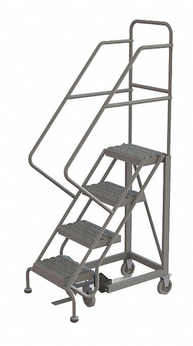 40 in Platform Ht, 17 in Platform Dp, Rolling Ladder - 25NV31 ...