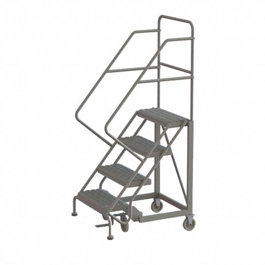 TRI-ARC, 3.3 ft Platform Ht, Unassembled, Rolling Ladder - 25NV33 ...