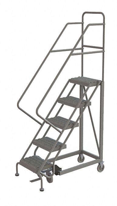 50 in Platform Ht, 17 in Platform Dp, Rolling Ladder - 25NV35 ...