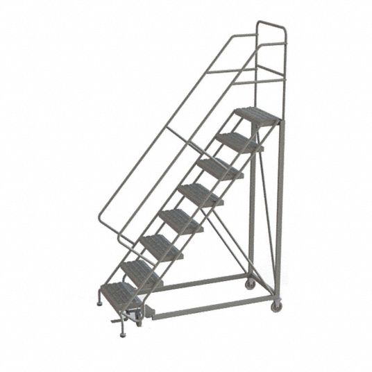 TRI-ARC, 6.7 ft Platform Ht, Unassembled, Rolling Ladder - 25NV48 ...