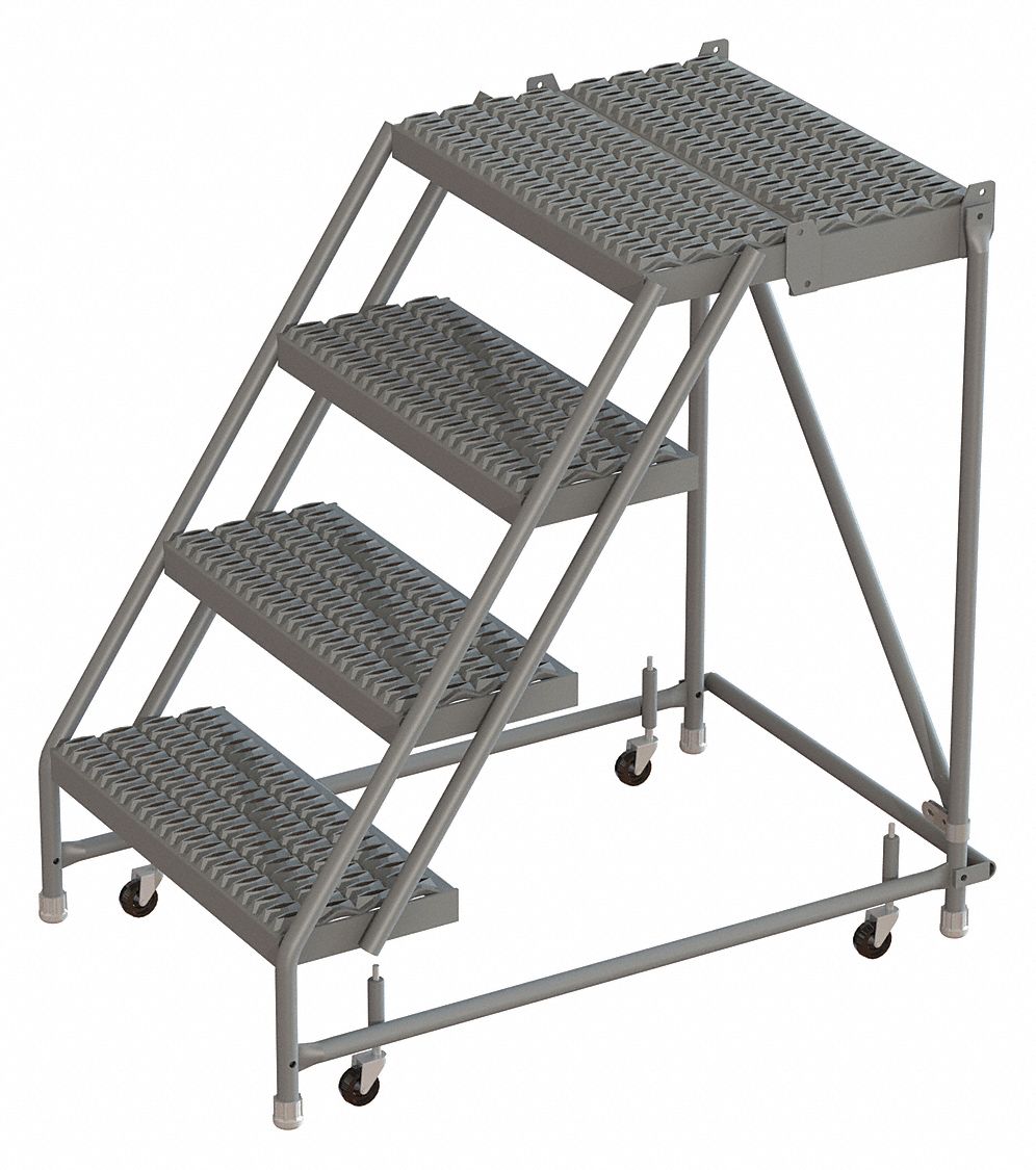 TRI-ARC, 3.3 ft Platform Ht, Unassembled, Rolling Ladder - 25NW08 ...