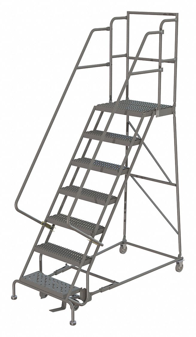 70 in Platform Ht, 20 in Platform Dp, Rolling Ladder - 25NW69 ...