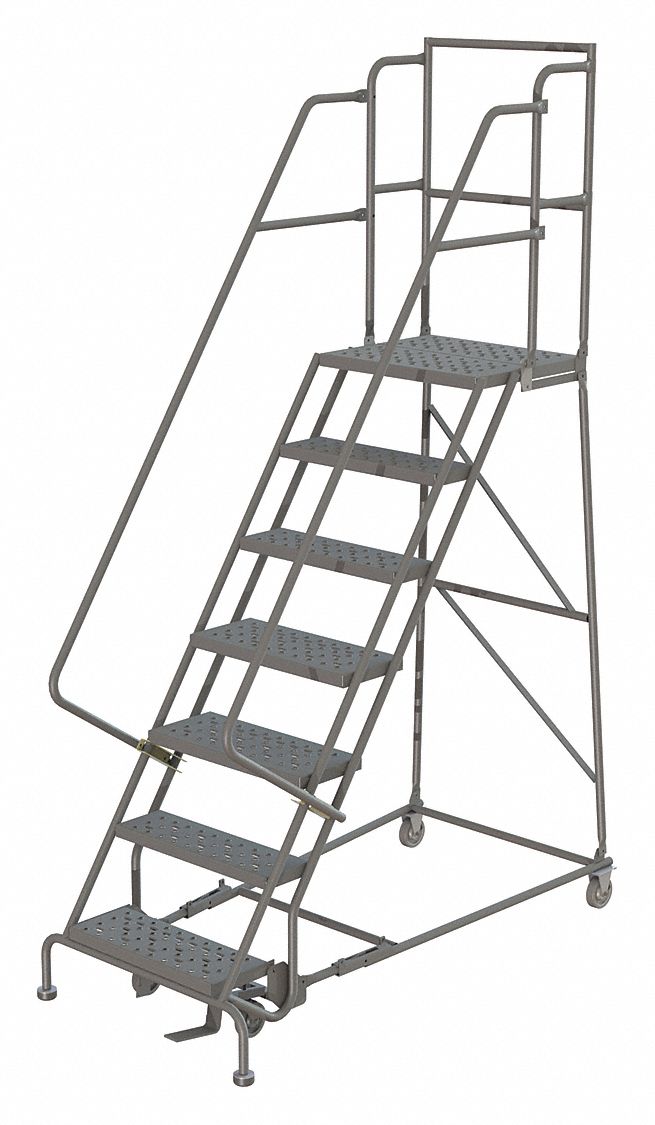 70 in Platform Ht, 30 in Platform Dp, Rolling Ladder - 25NW73 ...