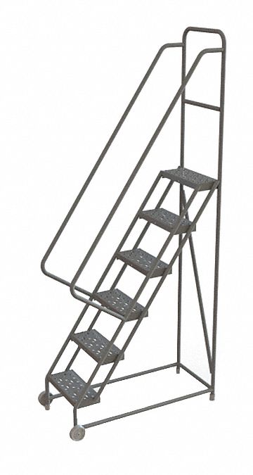 Tilt and Roll Ladder, 6 Step, Perforated
