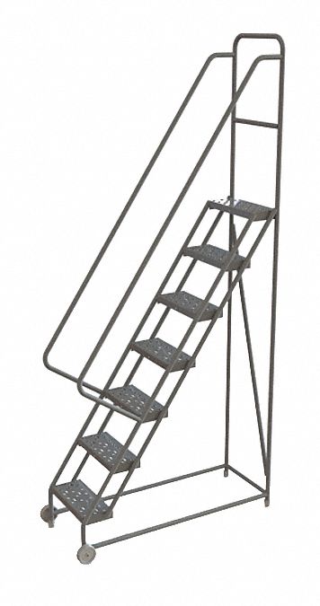 Tilt and Roll Ladder, 7 Step, Perforated