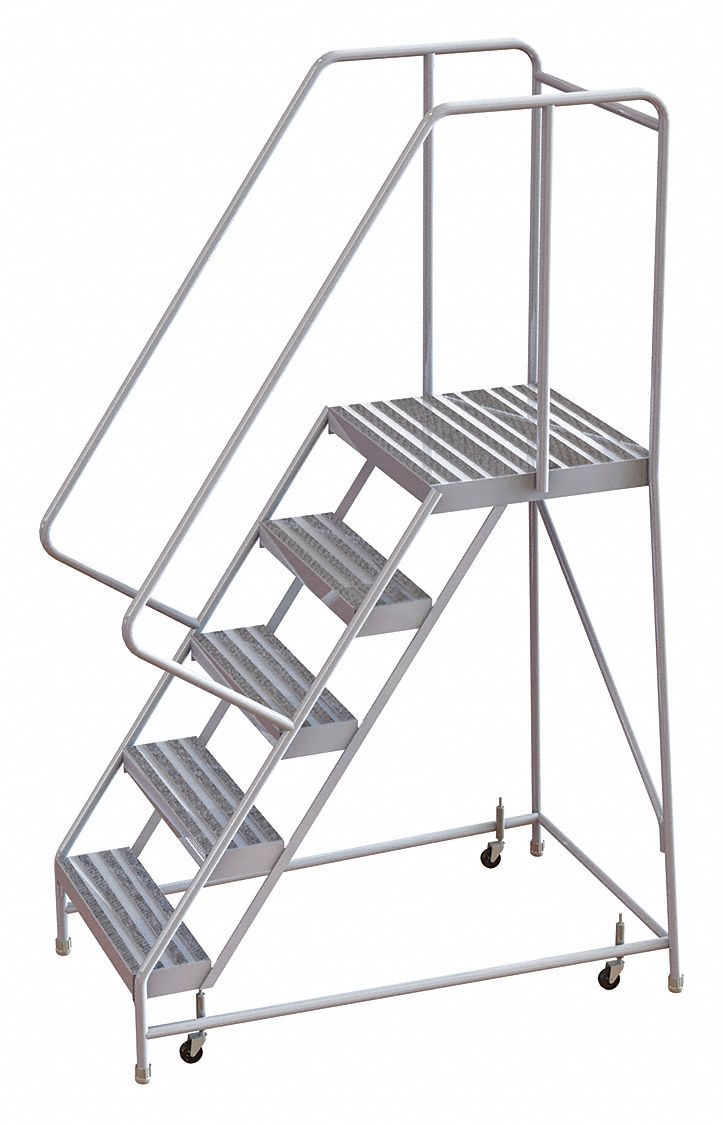 50 in Platform Ht, 21 in Platform Dp, Rolling Ladder - 25NY19 ...