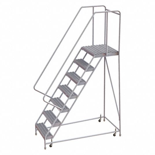 TRI-ARC, 5.8 ft Platform Ht, Assembled, Rolling Ladder - 25NY40 ...